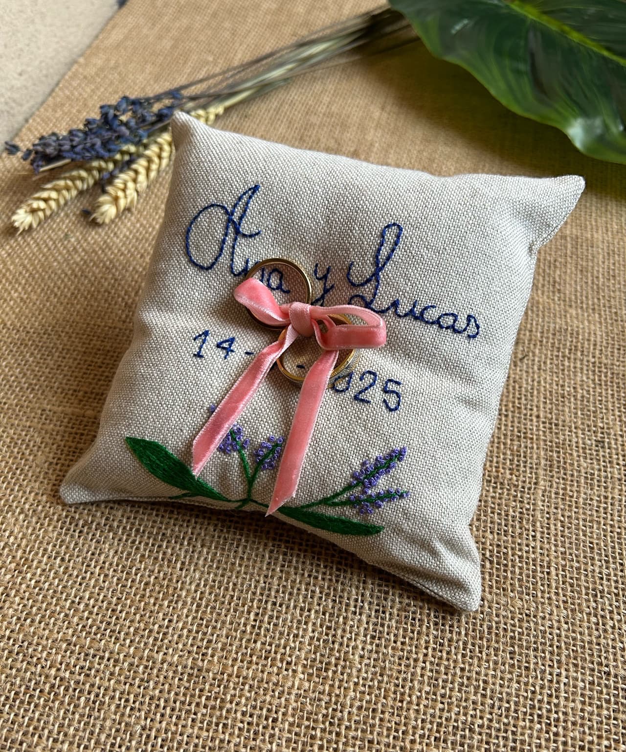 Cojín alianzas “Lavanda”